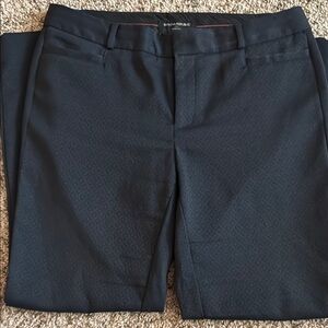Banana Republic Navy Patterned Sloan pant